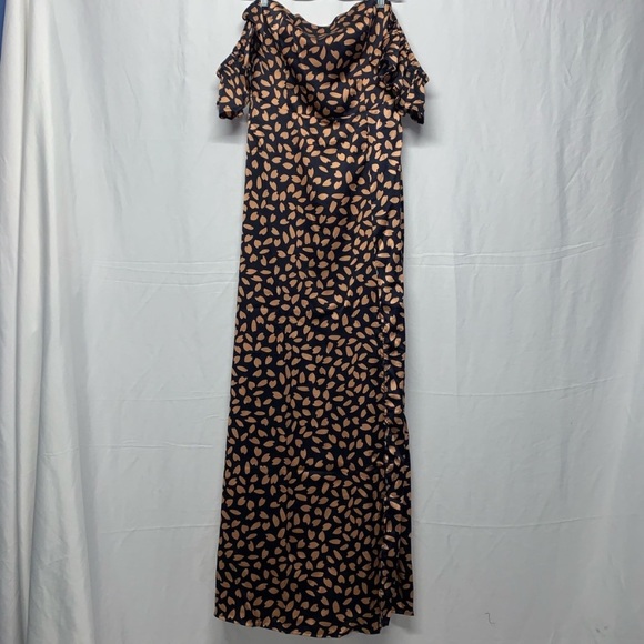 ASOS Koco&K off shoulder maxi dress split size 16 - Picture 6 of 8